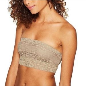 NWOT Free People Lace Trim Bandeau Bra